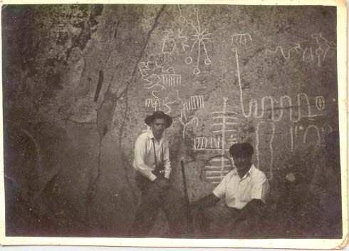 Fotografía histórica de exploraciones en Itá Letra